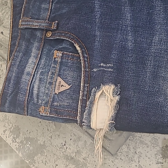 Guess DYLAN TAPERED LEG HELMET WASH DISTRESSED JEANS 34 EURO STYLE - Picture 6 of 15